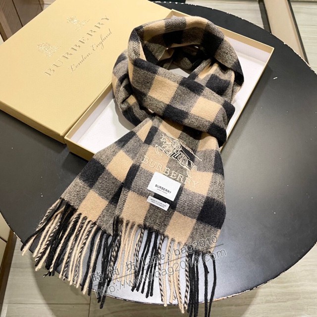 Burberry男女款大格羊絨圍巾 巴寶莉2021新款羊絨圍巾  mmj1521
